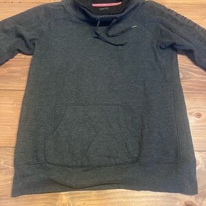 Calvin Klein Performance Quick Dry Dark Gray Cowl Neck Hoodie Women’s XL Workout